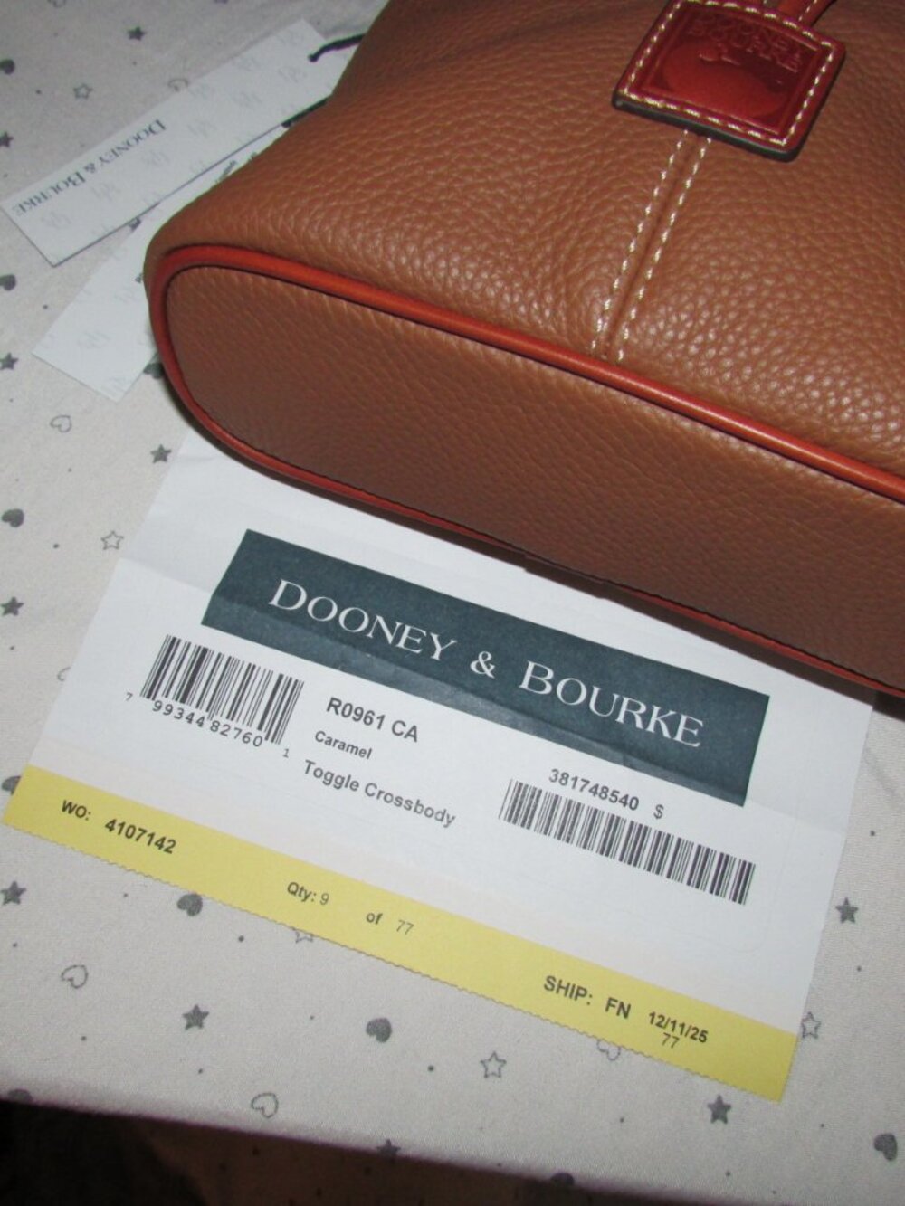 Dooney & Bourke Toggle Crossbody  brand new with tags - Picture 5 of 5